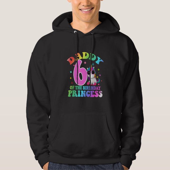Sudadera Papi De La Princesa De Los Seis Años (Anverso)