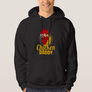 Sudadera Papi de pollo agricultor Rooster Hen Padre