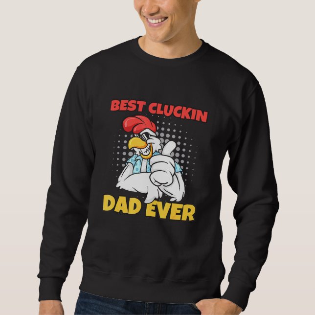 Sudadera Papi De Pollo De Cluckin Para Pollos De Aves De Co (Anverso)