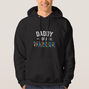Sudadera Papi De Una Familia Guerrera Papá Awarene Del Auti