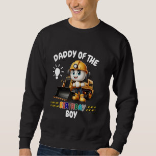 Sudadera Papi del cumpleaños camión de construcción