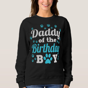 Sudadera Papi Del Niño De Cumpleaños Perro Paw Fiesta Bday 