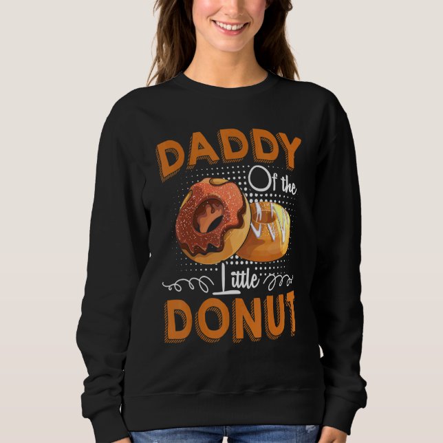 Sudadera Papi Del Pequeño Anuncio De Embarazo De Donut (Anverso)