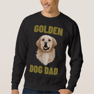 Sudadera Papi del perro de la recuperación de oro