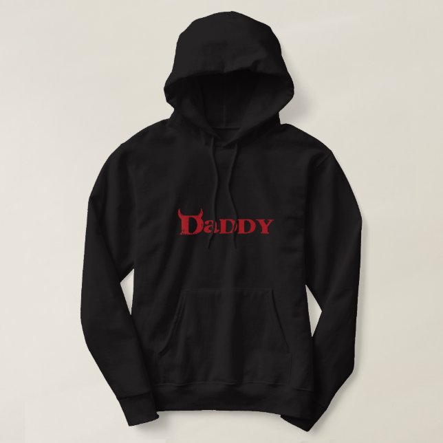 Sudadera Papi Devil Horn Lazy Halloween disfraz Gothic Pap (Diseño del anverso)