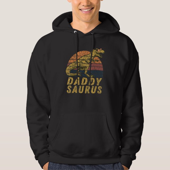 Sudadera Papi Dinosaur Rex Aparato Para Papá Esposo (Anverso)