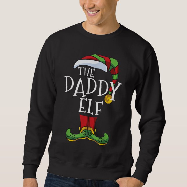 Sudadera Papi Elf: Navidades coincidentes con la familia (Anverso)