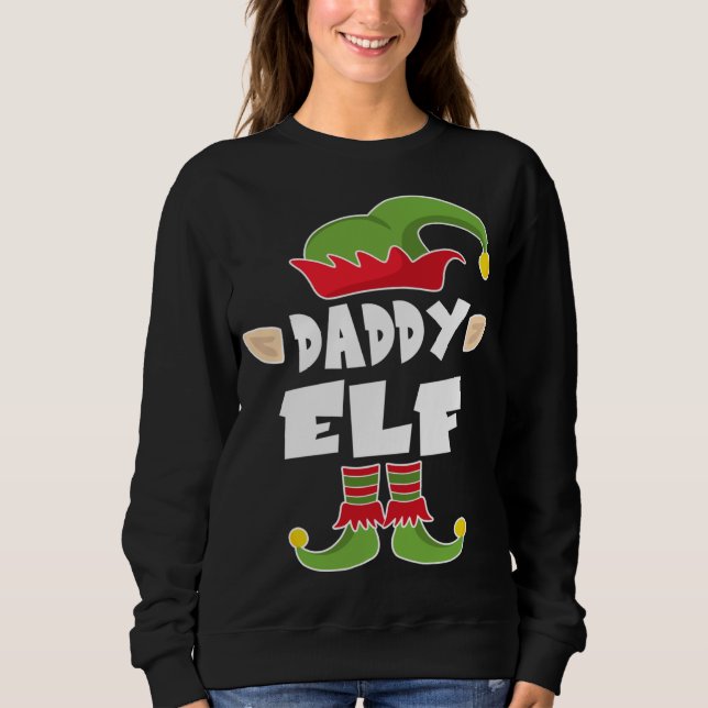 Sudadera Papi Elf Squad Dad Navidades Elf Costume (Anverso)