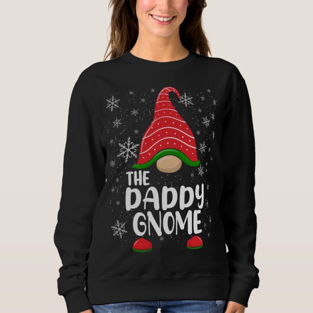 Sudadera Papi Gnome Divertida Familia De Navidades Coincide (Anverso)