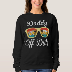 Sudadera Papi Off Duty Gafas de sol Beer Sunset Dad Papa Su