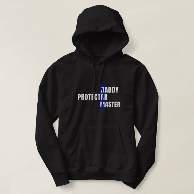 Sudadera Papi Protector maestro travieso vestido sumiso pap (Diseño del anverso)