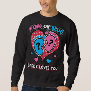 Sudadera Papi Rosa O Azul Te Ama Anuncio De Revelación De G