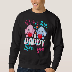 Sudadera Papi Rosa O Azul Te Ama Elefantes Género Del Bebé