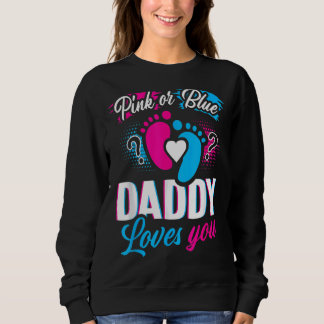 Sudadera Papi Rosa O Azul Te Ama Género Revelar Bebé Gi