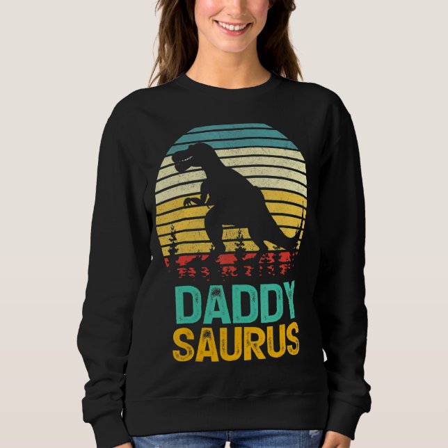 Sudadera Papi Saurus Rex Dinosaur Daddysaurus Da del Padre (Anverso)