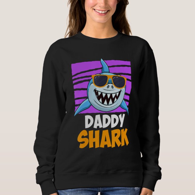 Sudadera Papi Shark Papa Shark padre (Anverso)
