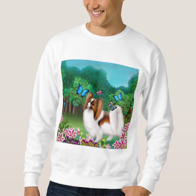 Sudadera Papillon en camiseta del jardín (Anverso)