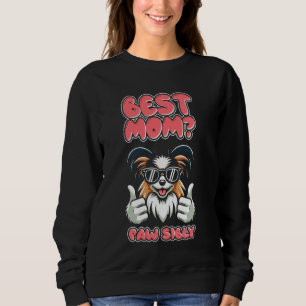 Sudadera Papillon Madre Raza de Perro - La mejor mamá Masco
