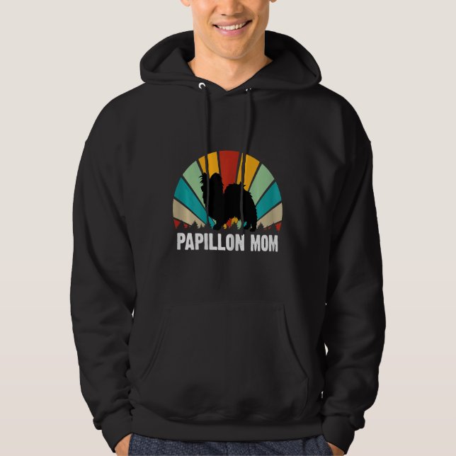 Sudadera Papillon mamá retro papillon Día de la Madre (Anverso)