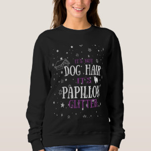 Sudadera Papillon Mascota Dueño Purpurina Perro Corazón Grá