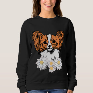 Sudadera Papillón naranja con flores