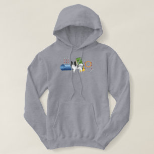 Sudadera Papillon Negro Y Blanco Con Equipo De Agilidad