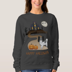 Sudadera Papillon negro y blanco y casa embrujada de Hallow