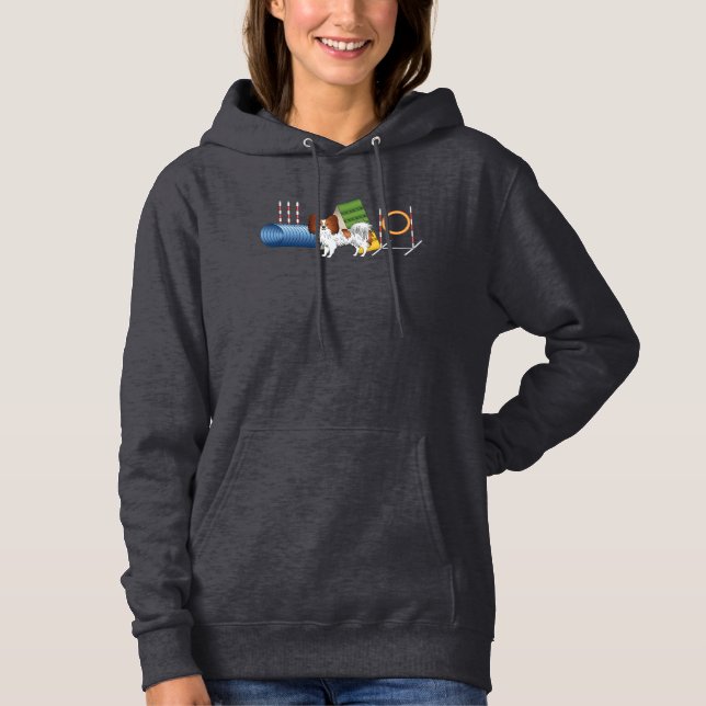 Sudadera Papillon Rojo Y Blanco Con Equipo De Agilidad (Anverso)