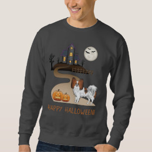 Sudadera Papillon Sable Rojo y Casa Embrujada de Halloween