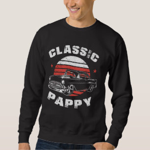 Sudadera Pappy Vintage Retro Classic Funny Car Lover Enthus