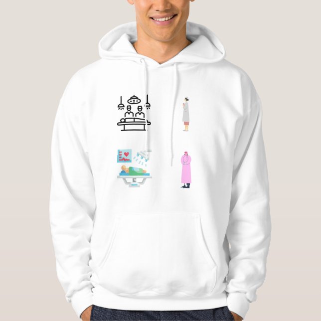 Sudadera Paquete de Pegatina de enfermeras en sala de opera (Anverso)
