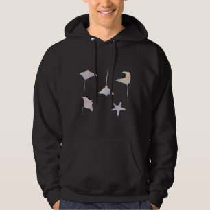 Sudadera Paquete estético Pastel Stingray Starfish Pegatina