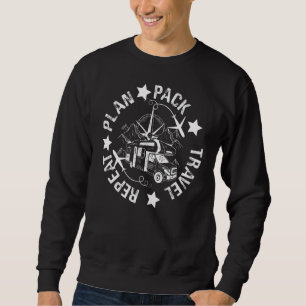 Sudadera Paquete Plan Bloguero de viajes Viajero Wanderlust
