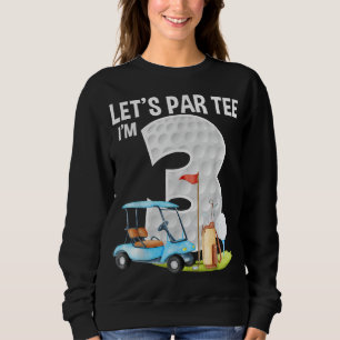Sudadera Par Golf Ball con club de golf Pin Funny
