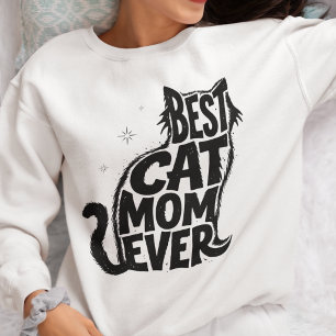 Sudadera para Amante de Gatos Lindo Mejor Mamá de