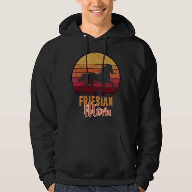 Sudadera Para amantes de caballos Frisian- Madre Frisian- P (Anverso)
