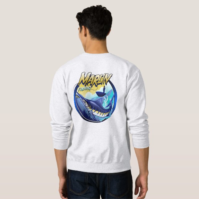 Sudadera Para atrapar marlín (Reverso completo)