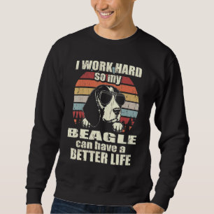 Sudadera Para Beagle Trabajo Mucho Mejor Vida
