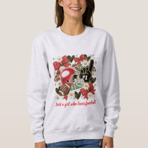 sudadera para chicas fanáticas del fútbol