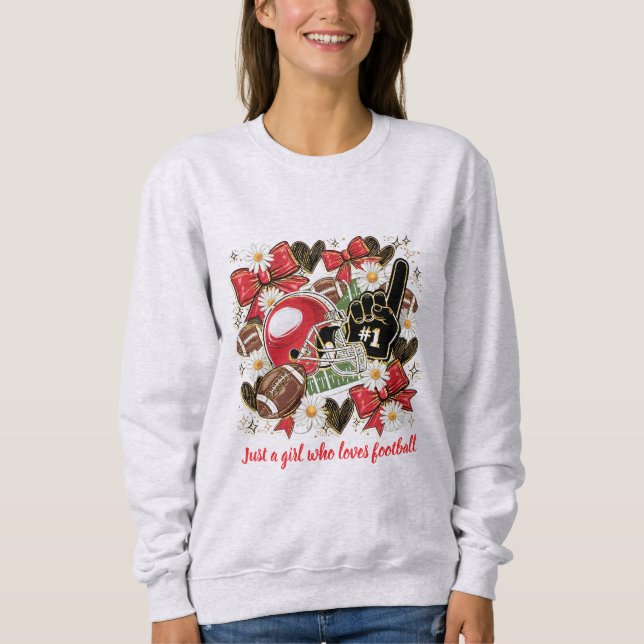 sudadera para chicas fanáticas del fútbol (Anverso)