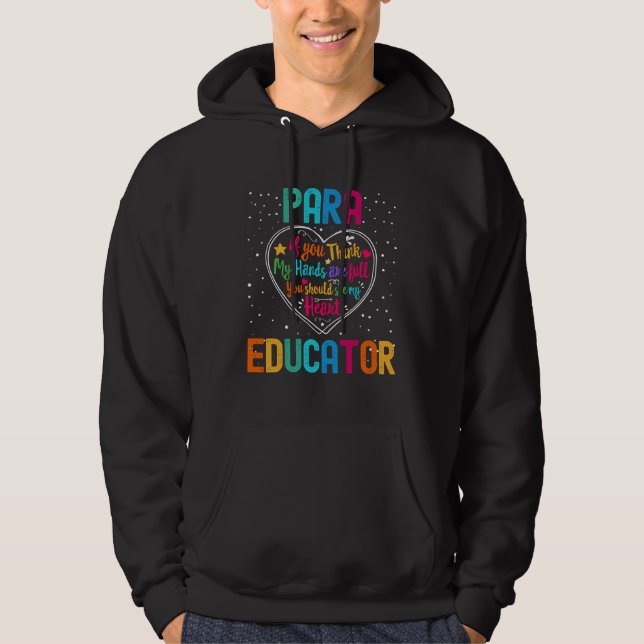 Sudadera Para Educator Appreciation Week Back to School Hea (Anverso)