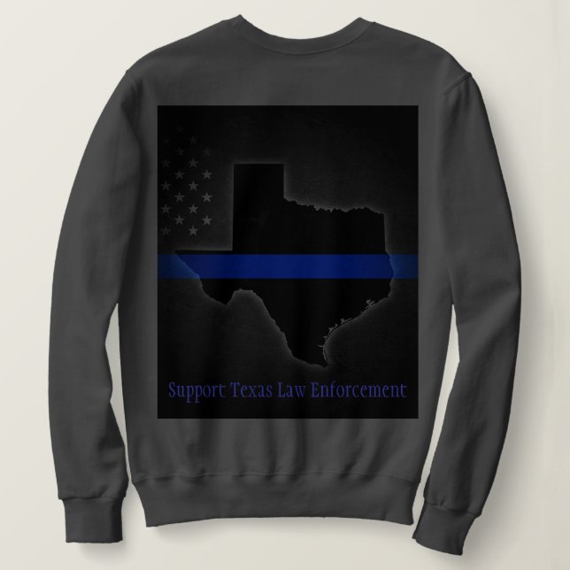 Sudadera para el cumplimiento de la ley en Texas (Reverso del diseño)