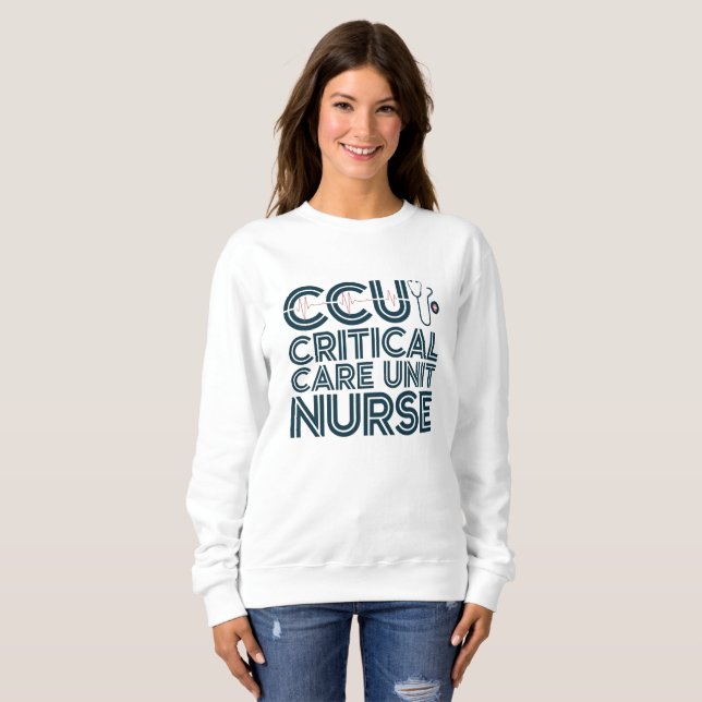Sudadera para enfermeras de la Unidad de Cuidados  (Anverso completo)