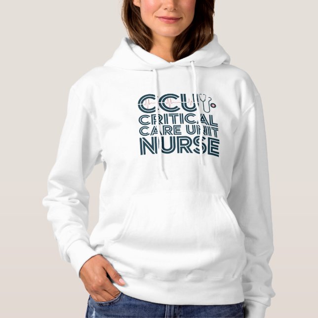 Sudadera para enfermeras de la Unidad de Cuidados  (Anverso)