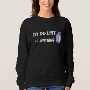 Sudadera Para hacer la lista de gatos perezosos de motivaci