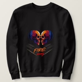Sudadera para hombre con gráfico de dos calaveras