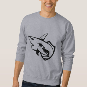 Sudadera para hombre con gráfico de tiburón minima