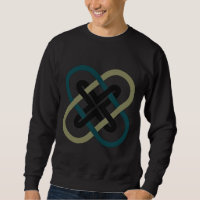 Sudadera para hombre con X entrelazadas