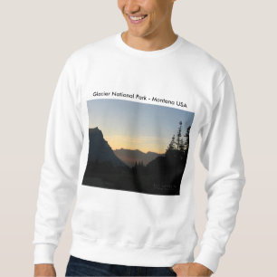 Sudadera para hombre Glacier National Park Sunrise