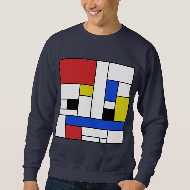 Sudadera para hombre Mondrian Lines (Anverso)